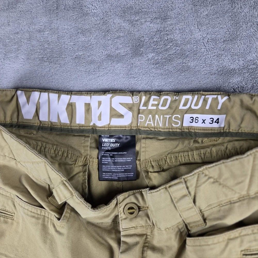 Viktos Leo Duty Pants Mens 36x34 Yellow Mustard Tactical Utility Trousers